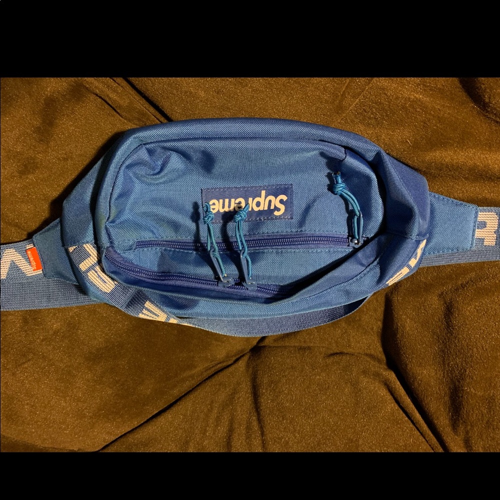 Supreme Cordura SS18 Blue Waist Bag